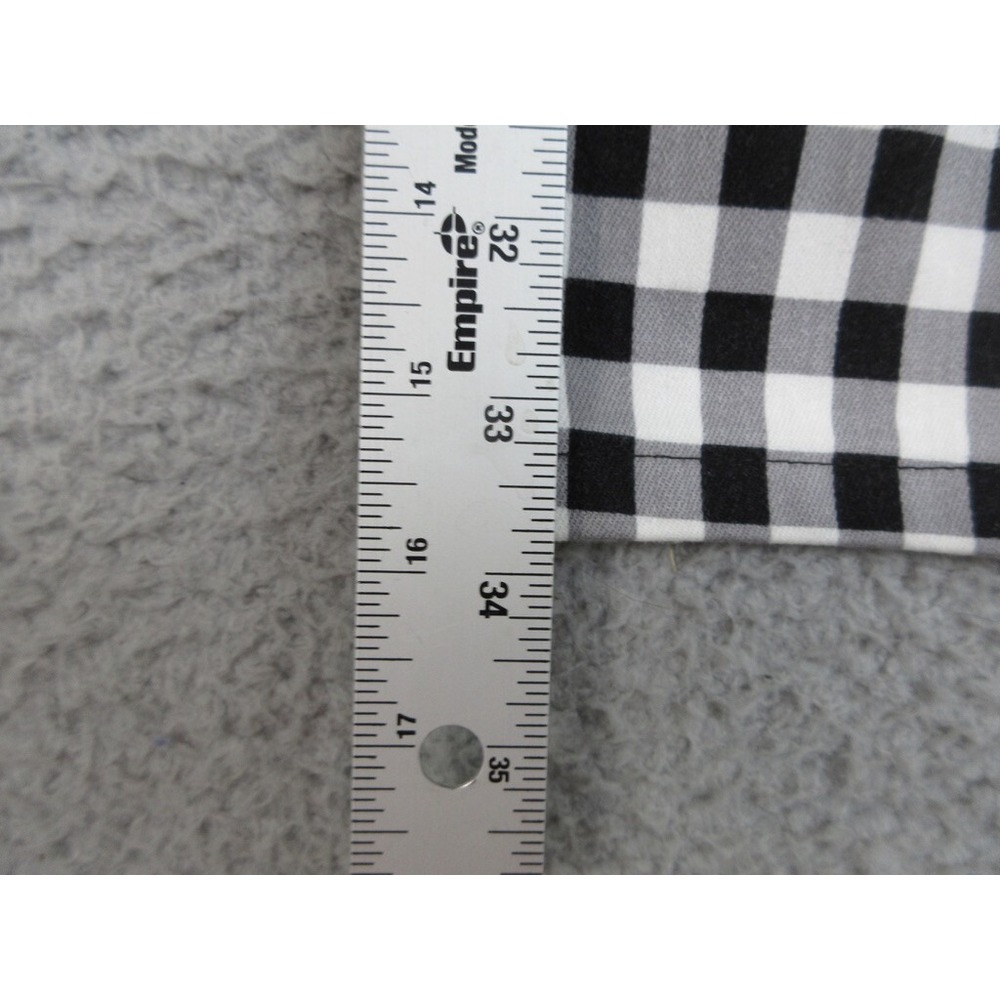 Chicos Preppy Pants Women 6 Chicos 0.5 Black White Gingham Cottagecore Casual - Picture 16 of 16